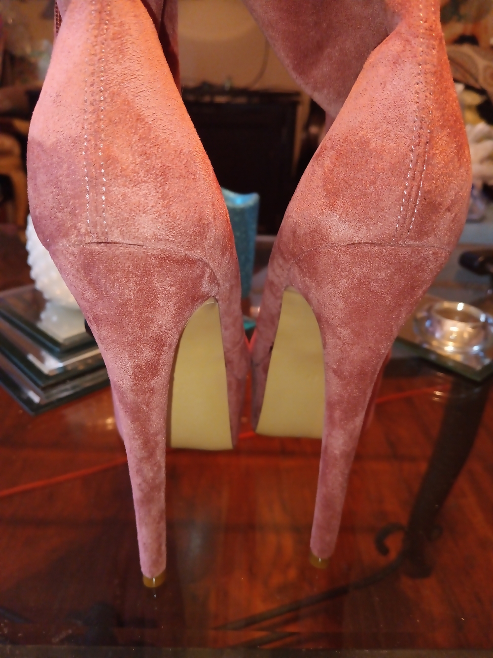 Source Unknown Women's Suede Ankle Boots In Rusty Orange View 6